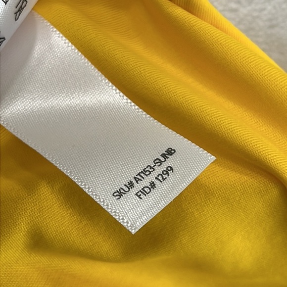 NWT Andie Swim Yellow L The Marina Top SUNB Racerback Swimsuit Top - Picture 10 of 11